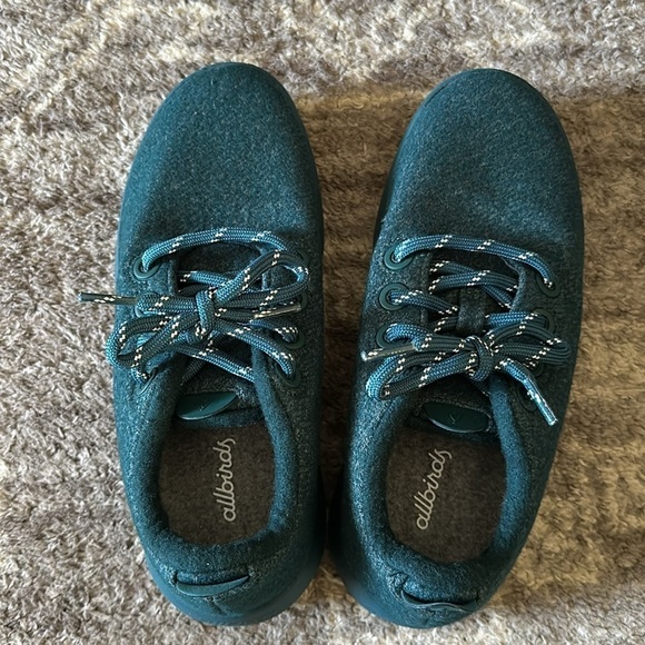 NWOT Allbirds Wool Runner Mizzles Shoes Water Repellent Green Women’s 7 - Picture 5 of 7